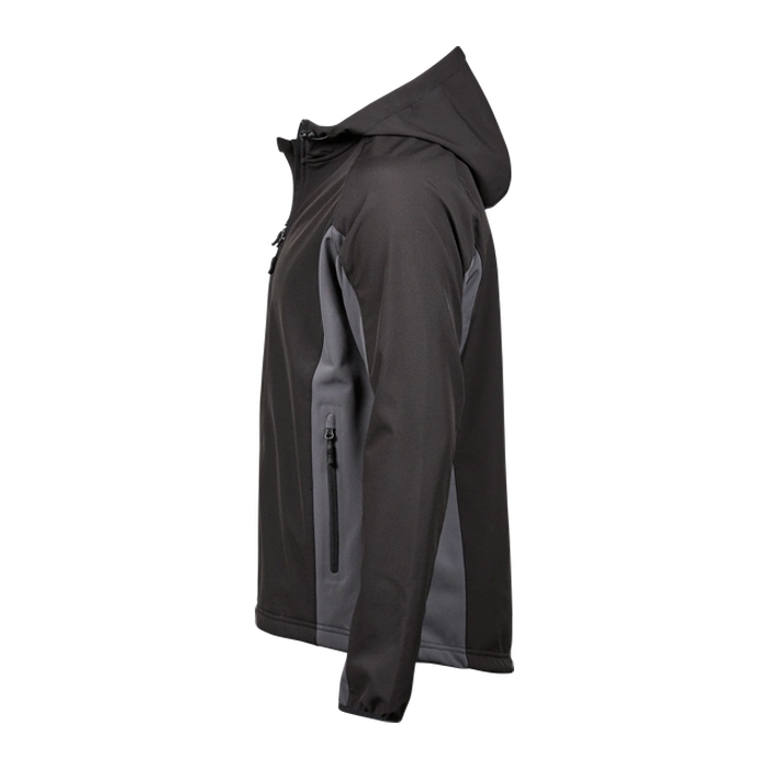 Hooded Letvægt Performance Softshell-Black / Dark grey