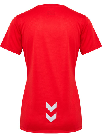 HUMMEL Løbe T-shirt, dame - 100% rPet-Rød