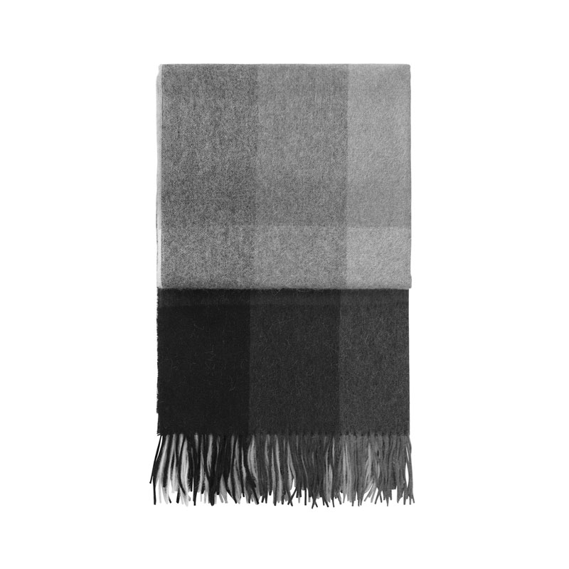 ELVANG Inca Stones Plaid - genanvendt uld-Grå