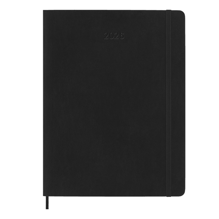 Moleskine XL soft cover 12 måneders notesbog-Sort