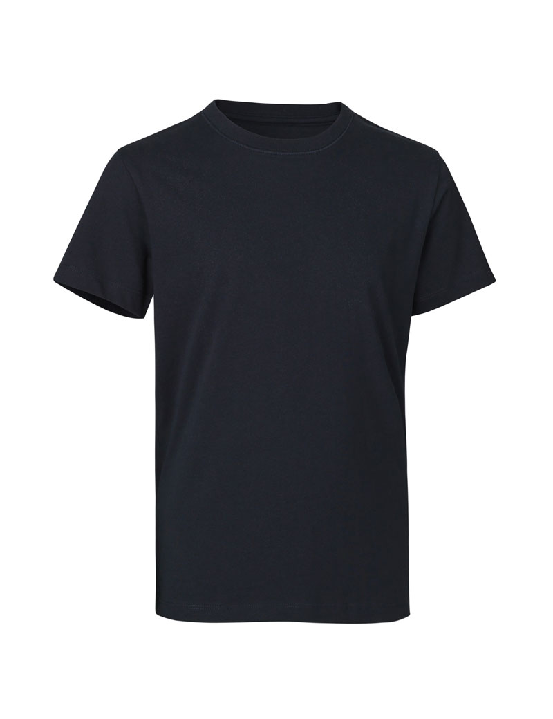 ID Økologisk O-hals Børne T-shirt-Navy