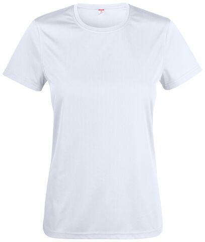 CLIQUE Basic Active-T, Dame, Spun Dyed-Hvid