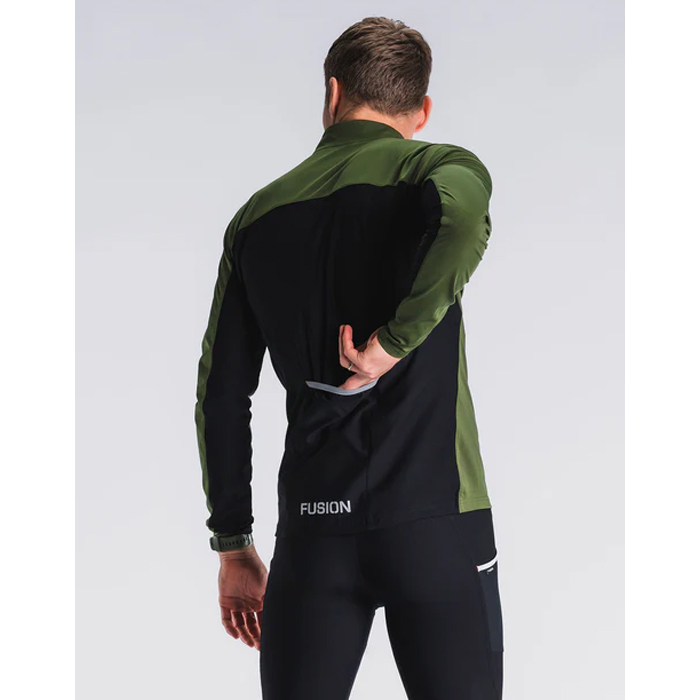 FUSION Mens S2 Run Jacket-Grøn