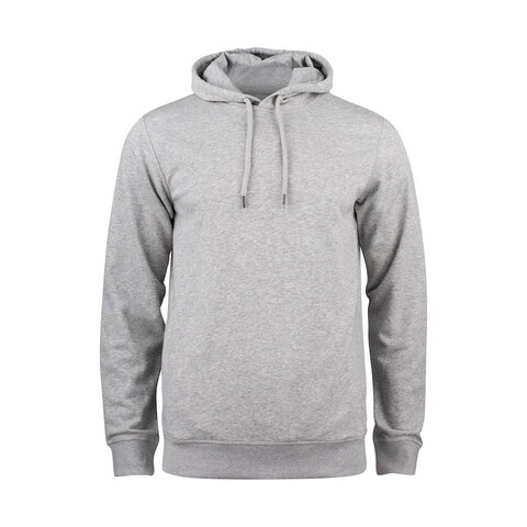 CLIQUE Premium OC Hoody Herre - Øko Bomuld-Grå
