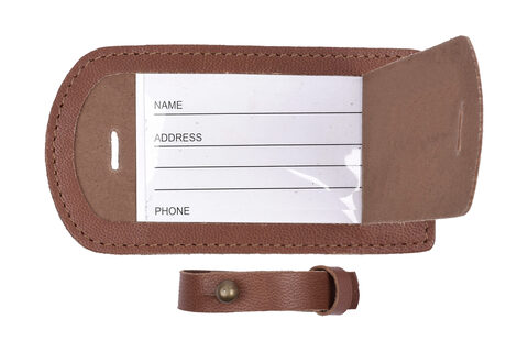 Læder Bagage Tag