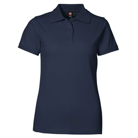 ID Piqué Poloshirt Stretch Dame-Navy