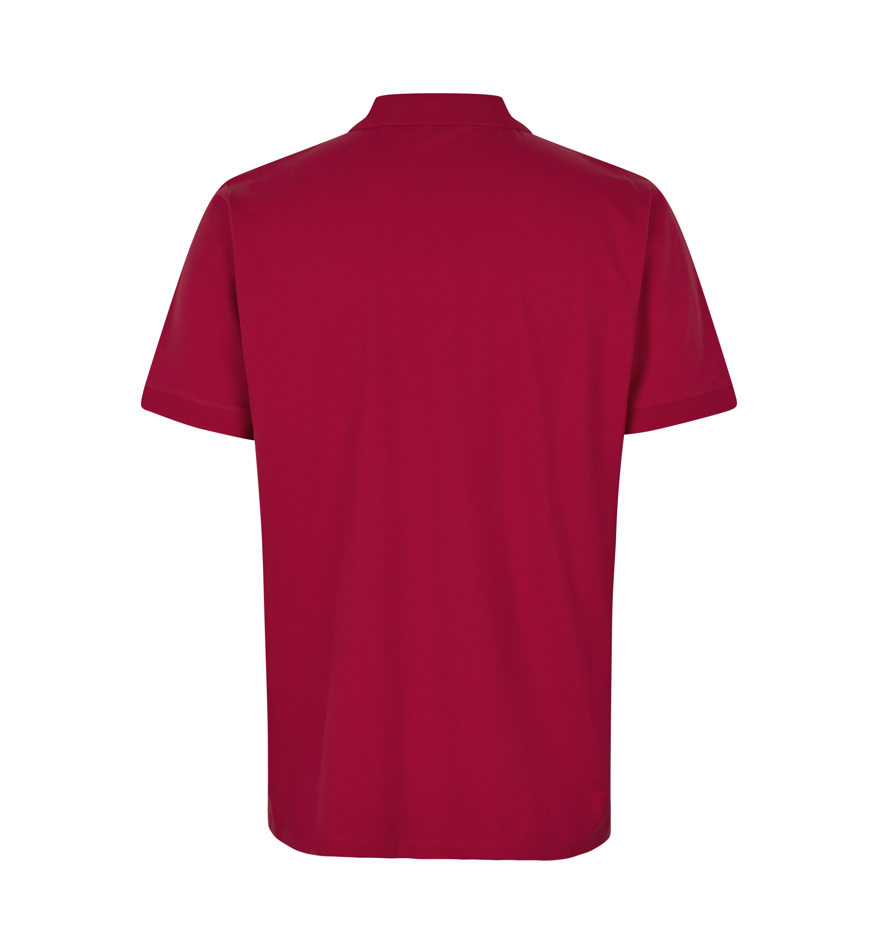 ID Økologisk poloshirt, herre-Rød