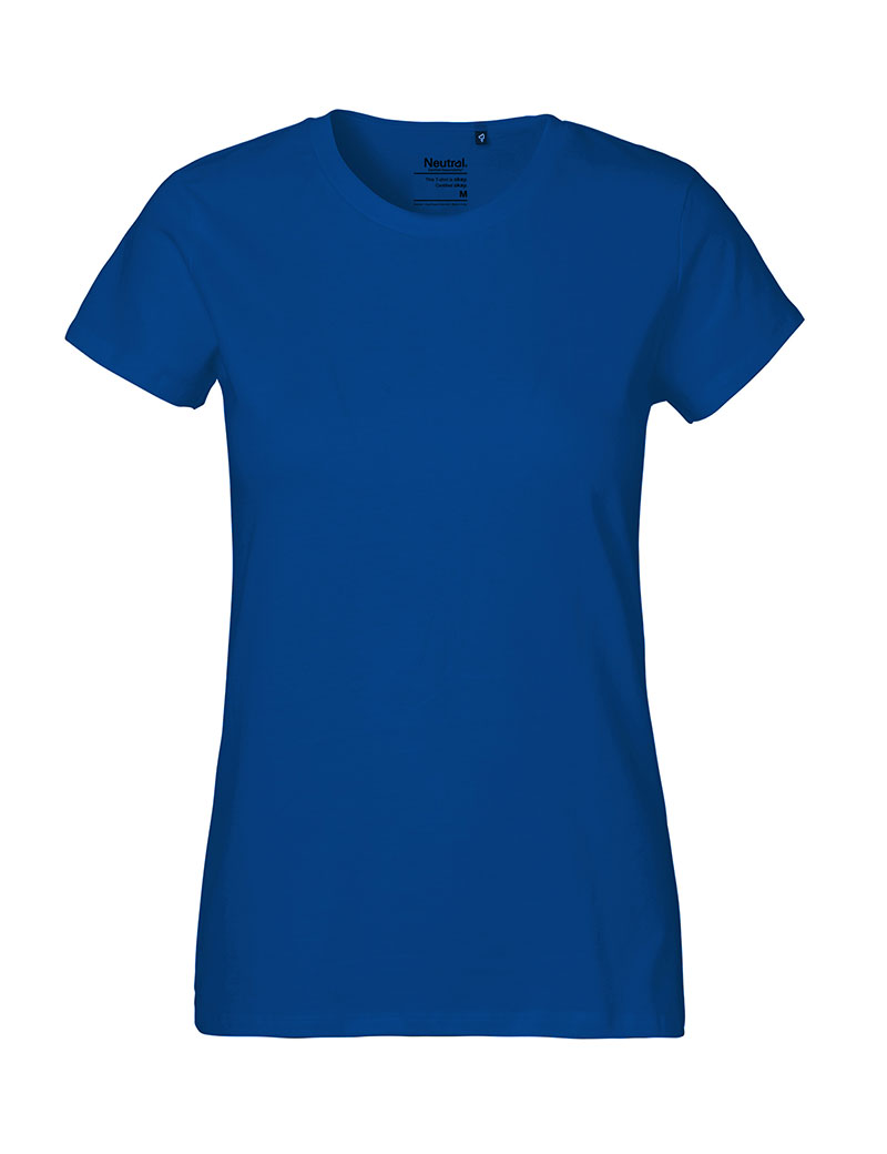 NEUTRAL Classic Dame T-shirt, 100% Økologisk Fairtrade Bomuld-Marineblå