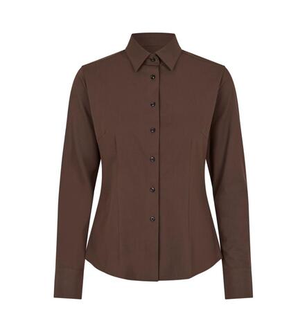 Seven Seas Hybrid Skjorte, Dame-Mocca