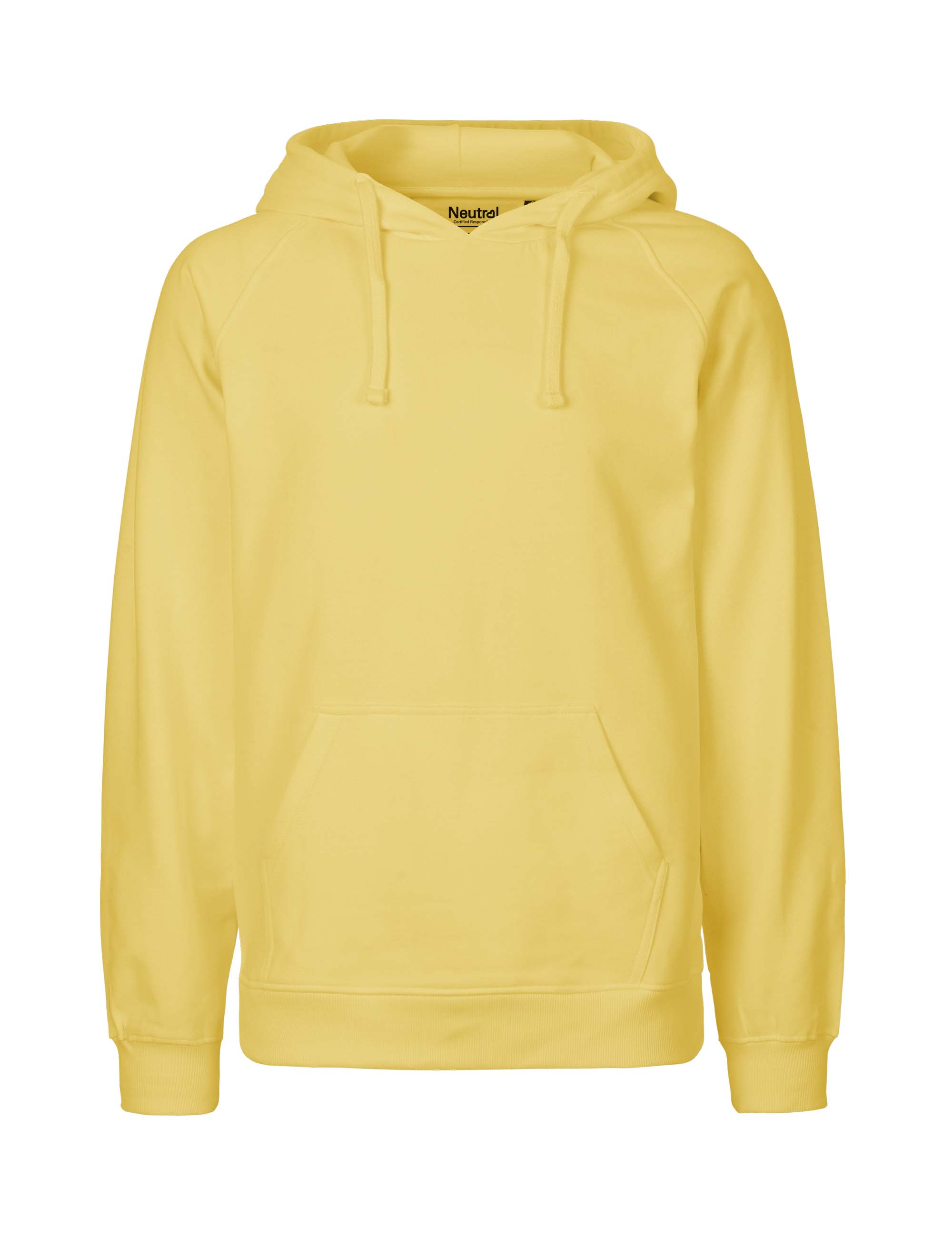 NEUTRAL Hoodie, 100% Økologisk Fairtrade Bomuld-Lyse Gul