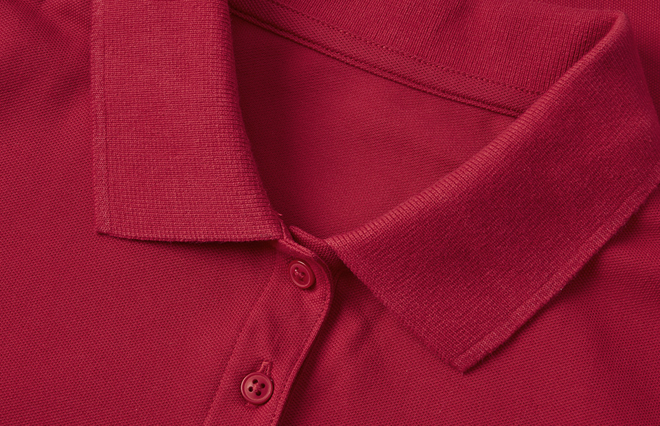 ID Økologisk poloshirt, dame-Rød