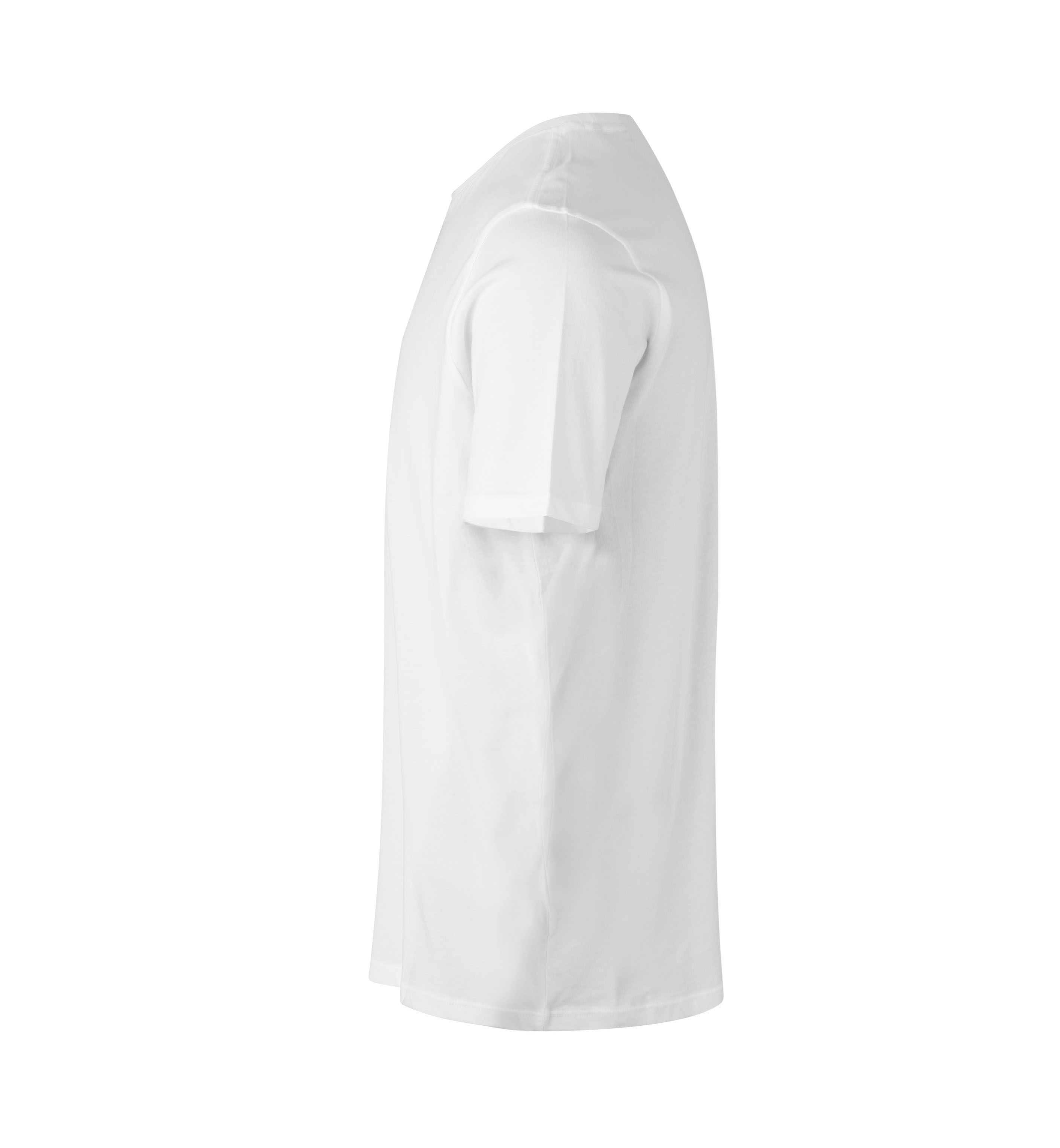 ID Økologisk O-hals T-shirt, herre-Hvid