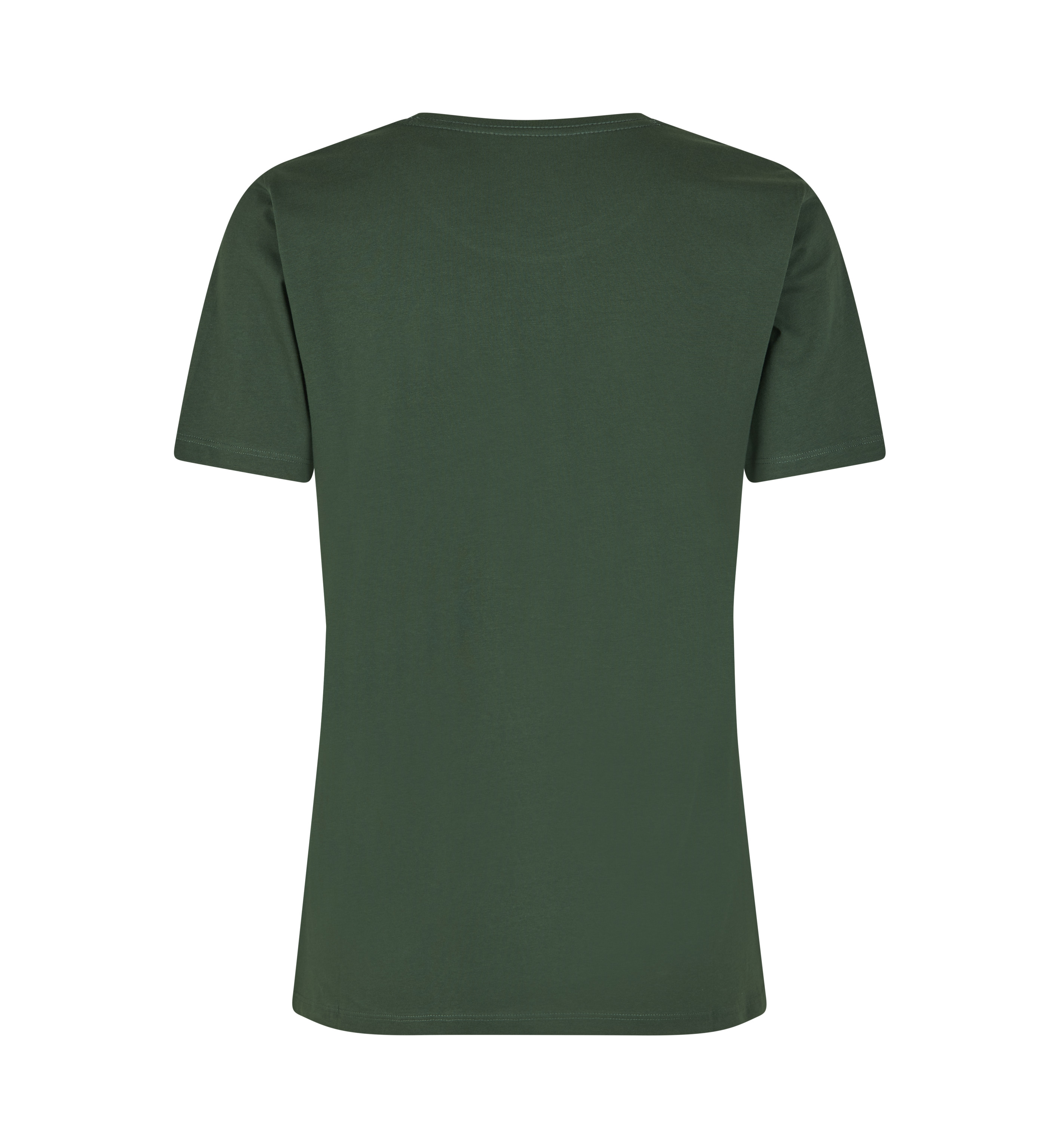 ID Økologisk O-hals T-shirt, dame-Oliven