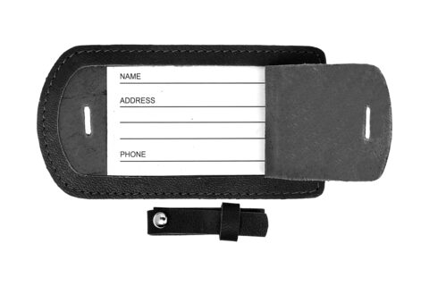 Læder Bagage Tag