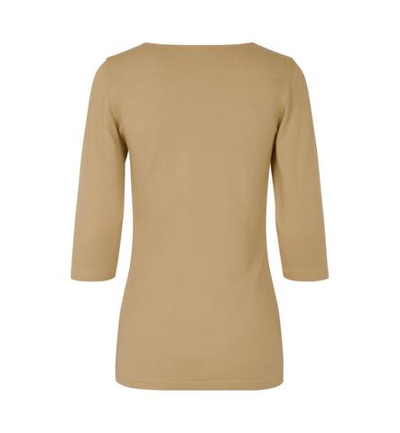 ID Stretch T-shirt ¾ ærmet, dame-Sand