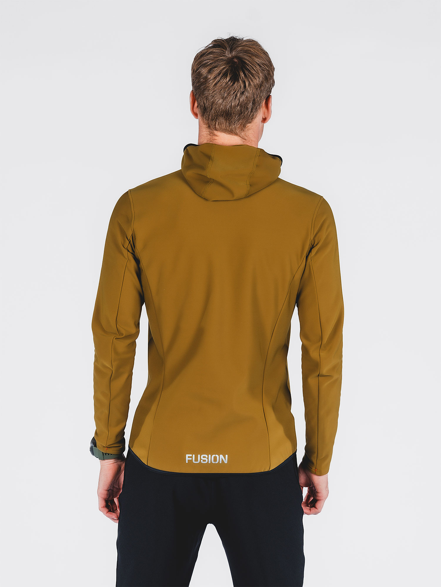 FUSION Recharge Hoodie, Herre-Mustard