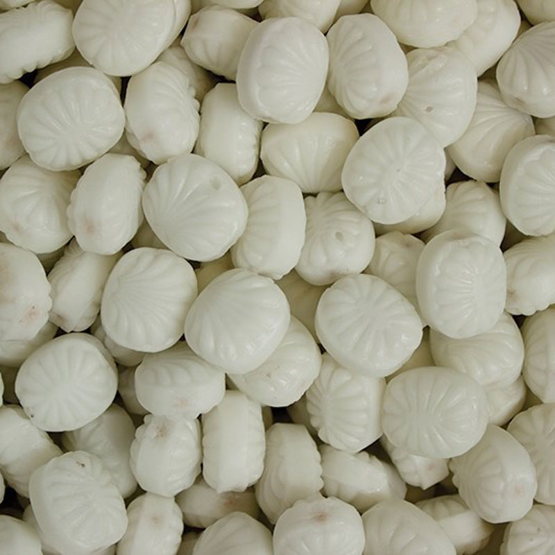 Plastic dåse med Labels på side og låg.-Pebermynte