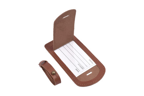 Læder Bagage Tag