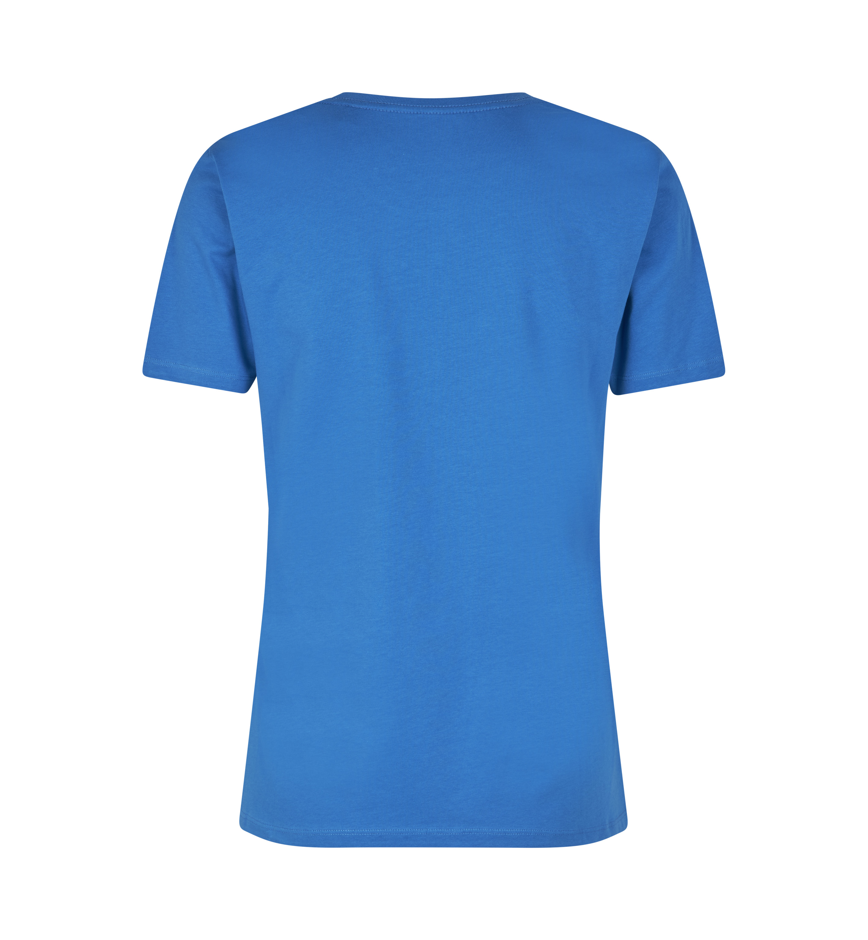 ID Økologisk O-hals T-shirt, dame-Blå