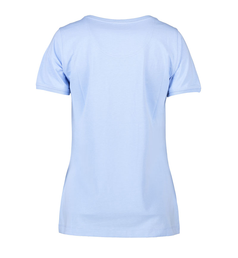 ID PRO wear CARE O-hals T-shirt, dame, RPET-Lyseblå