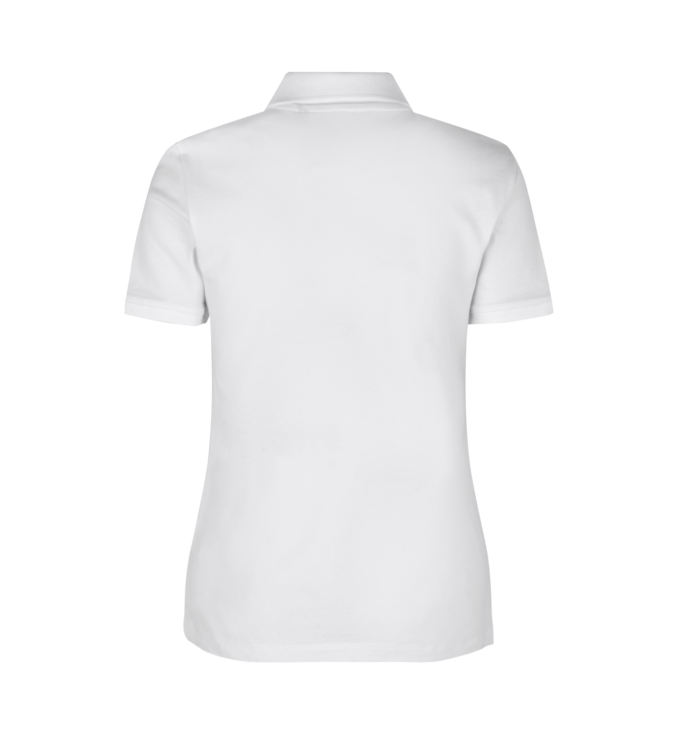 ID Økologisk poloshirt, dame-Hvid