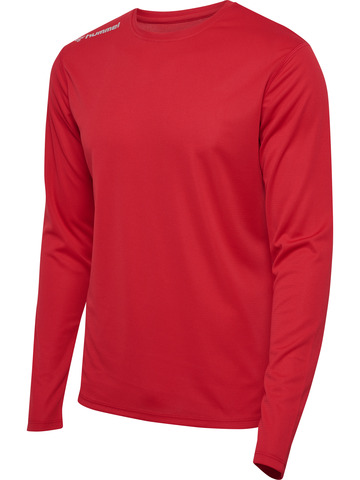 HUMMEL Langærmet T-shirt, Herre - 100% rPet-Rød