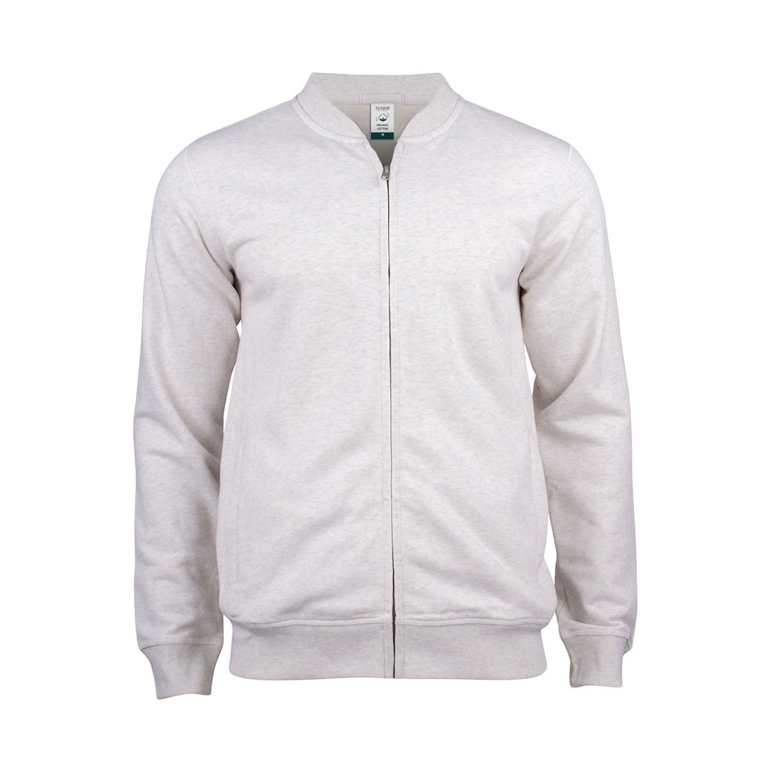 CLIQUE Premium OC Cardigan Herre - Øko Bomuld-Lysegrå