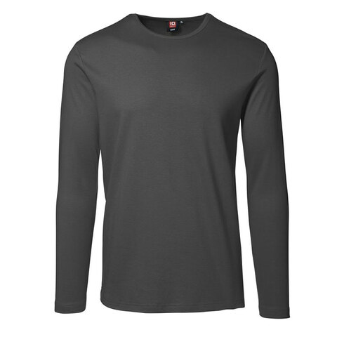 ID Interlock T-shirt - Langærmet-Koks grå
