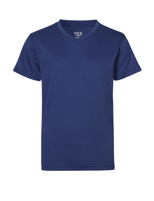 ID Børne Yes Active T-shirt-Kongeblå