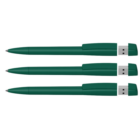 KLIO Pen plast tip, med 4 GB usb stik, Turnus T USB 2.0-Grøn