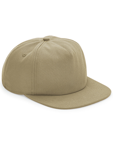 Økologisk Bomulds Panel Cap-Khaki