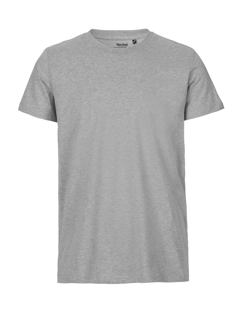 NEUTRAL Fit T-shirt, 100% Økologisk Fairtrade Bomuld-Grå melange