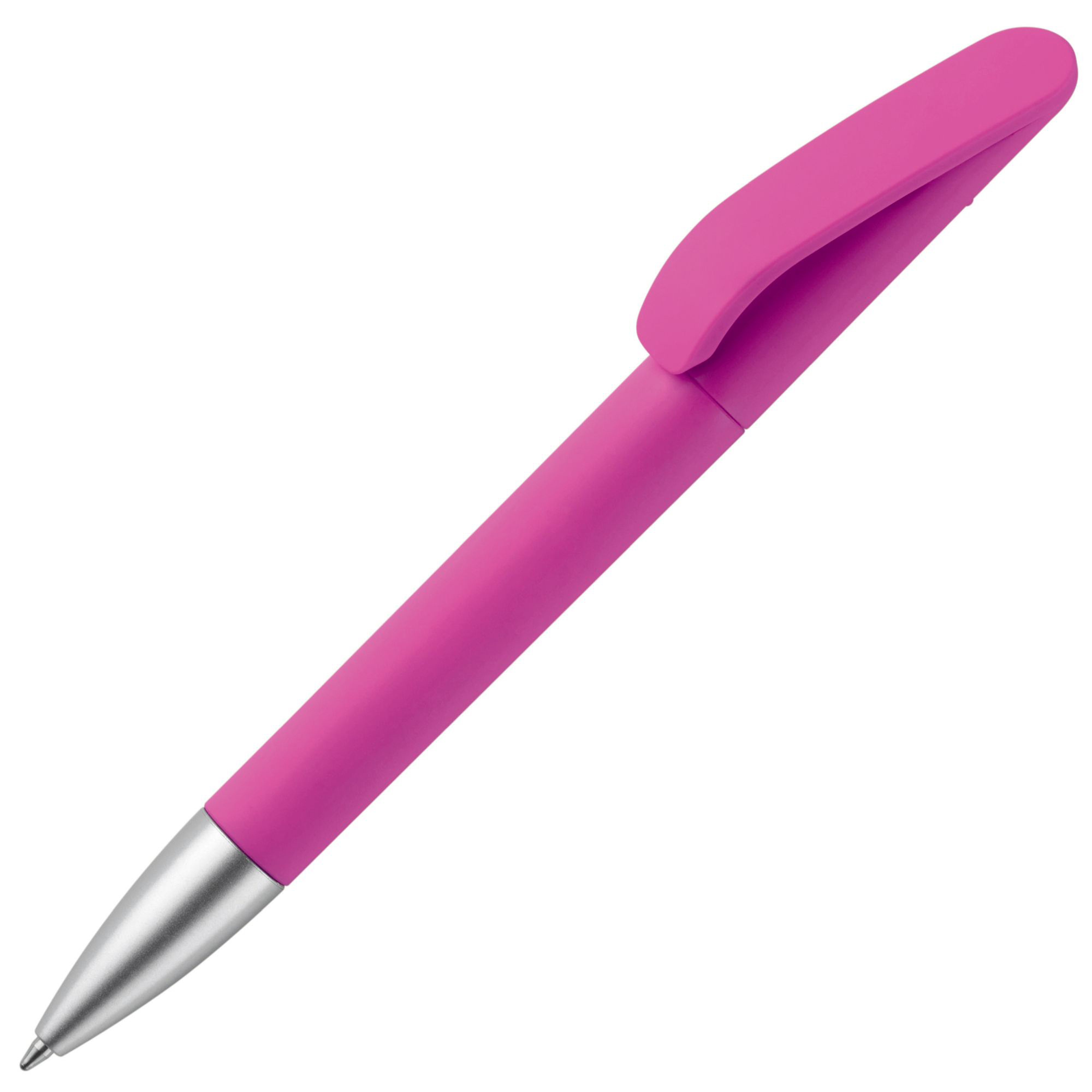 Kuglepen Slash soft touch - Genbrugs-ABS-Pink