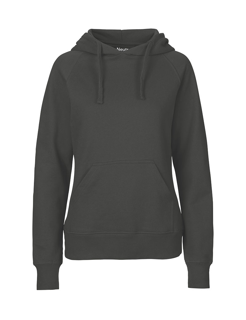 NEUTRAL Hoodie, Dame,  100% Økologisk Fairtrade Bomuld-Grå