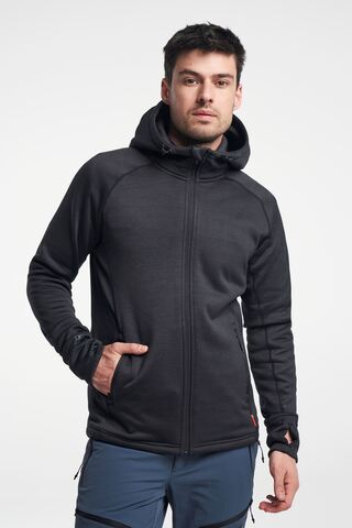 TENSON TXlite Midlayer Hoodie Zip, Herre-Sort