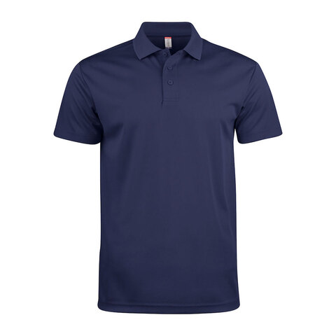 CLIQUE Basic Active Polo - Spun Dyed-Mørk Marine