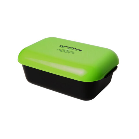 Frozzypack Madkasse med køleelement i låget-Sort/lime
