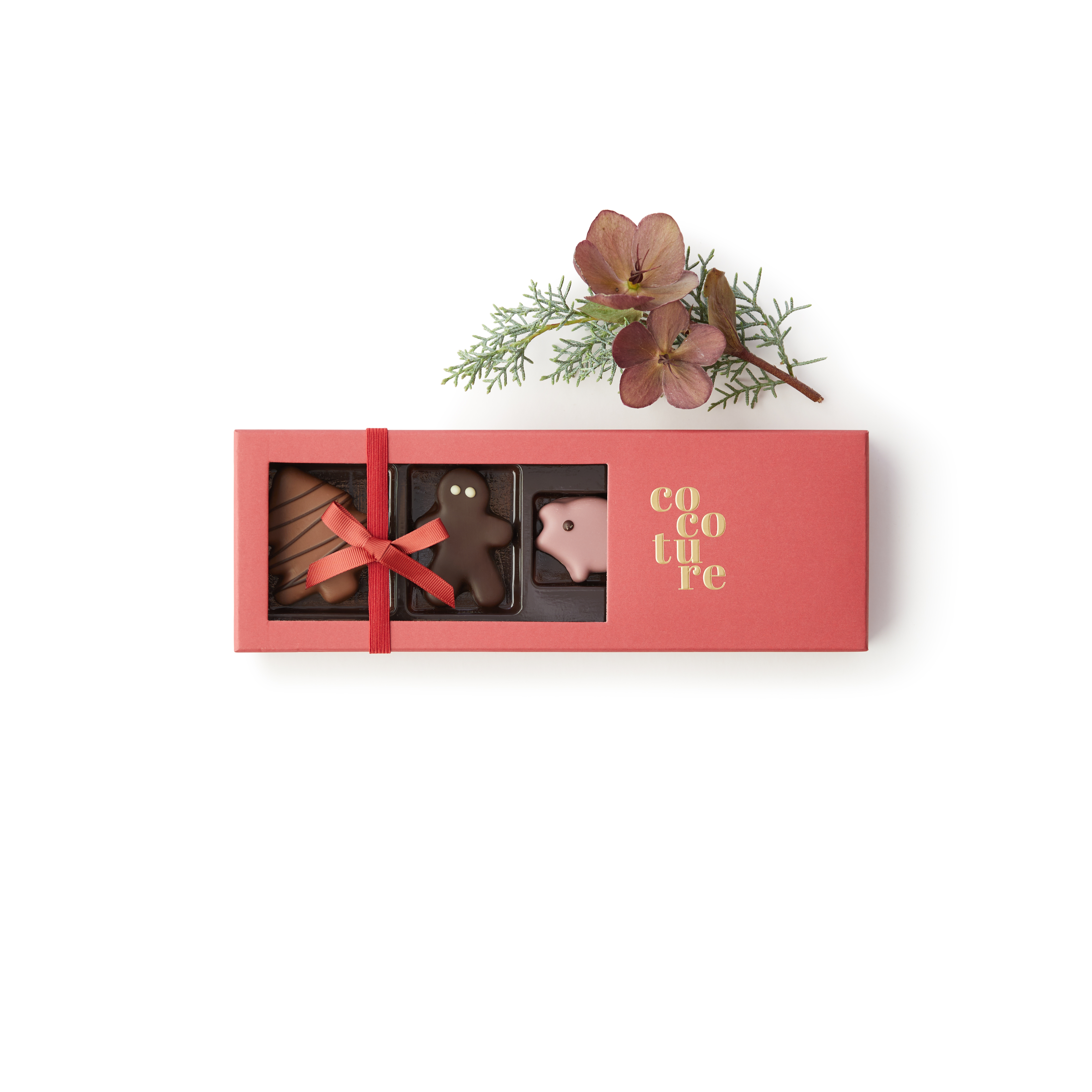 Julemarcipanfigurer og dragévarer-Rød