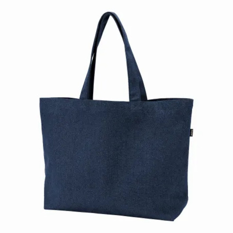 Stor Mulepose - Recycled Bomuld/Polyester Mix - Grafit melange