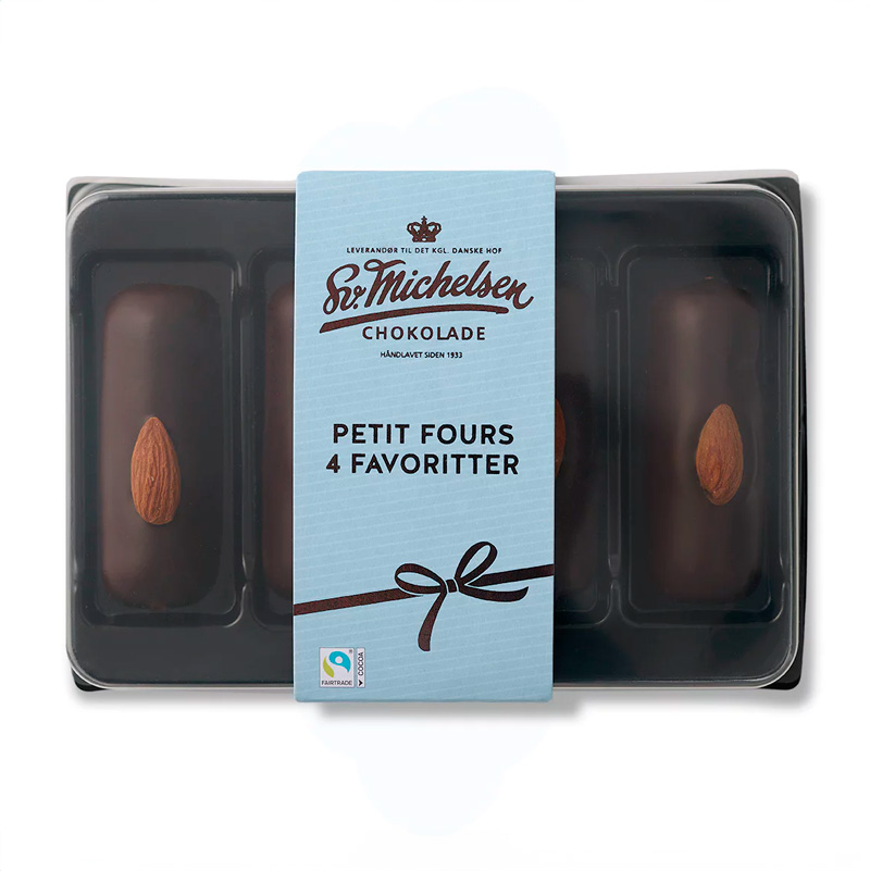 SV. MICHELSEN 4 Stk. Petit Four - Fairtrade-Nougat