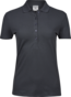 TEE JAYS Ladies Luxury Stretch Polo, Økologisk, dame - Mørkegrå