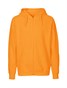 NEUTRAL Zip Hoodie, 100% Økologisk Fairtrade Bomuld - Lys Orange
