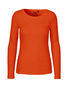 NEUTRAL Langærmet Dame T-shirt, 100% Økologisk Fairtrade Bomuld - Orange