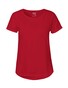 NEUTRAL Roll Up Sleeve Dame T-shirt, 100% Økologisk Fairtrade Bomuld - Rød