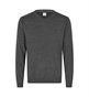 SEVEN SEAS Strik med V-hals, Herre - 50% Uld - Grå