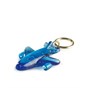 Flyver Nøglering - Genbrugs Akryl - Klar Blå
