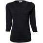TEE JAYS Ladies Stretch 3/4 Sleeve Tee - Sort