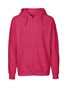NEUTRAL Zip Hoodie, 100% Økologisk Fairtrade Bomuld - Pink