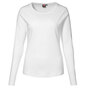 ID Interlock T-shirt Dame - Langærmet - Hvid