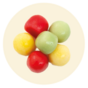 Pastilpose 10 gram - Frugttoppe